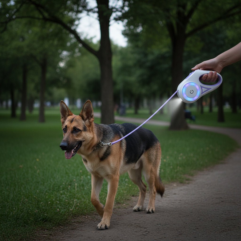 安全な散歩のためのLEDライト付き光る犬用リード - Fioriscas