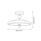 Belano Houten Frame Ronde Plafondlamp | Fioriscas