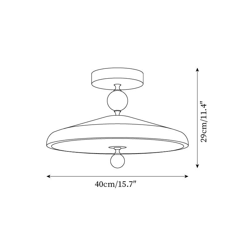 Belano Houten Frame Ronde Plafondlamp | Fioriscas