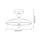 Belano Houten Frame Ronde Plafondlamp | Fioriscas