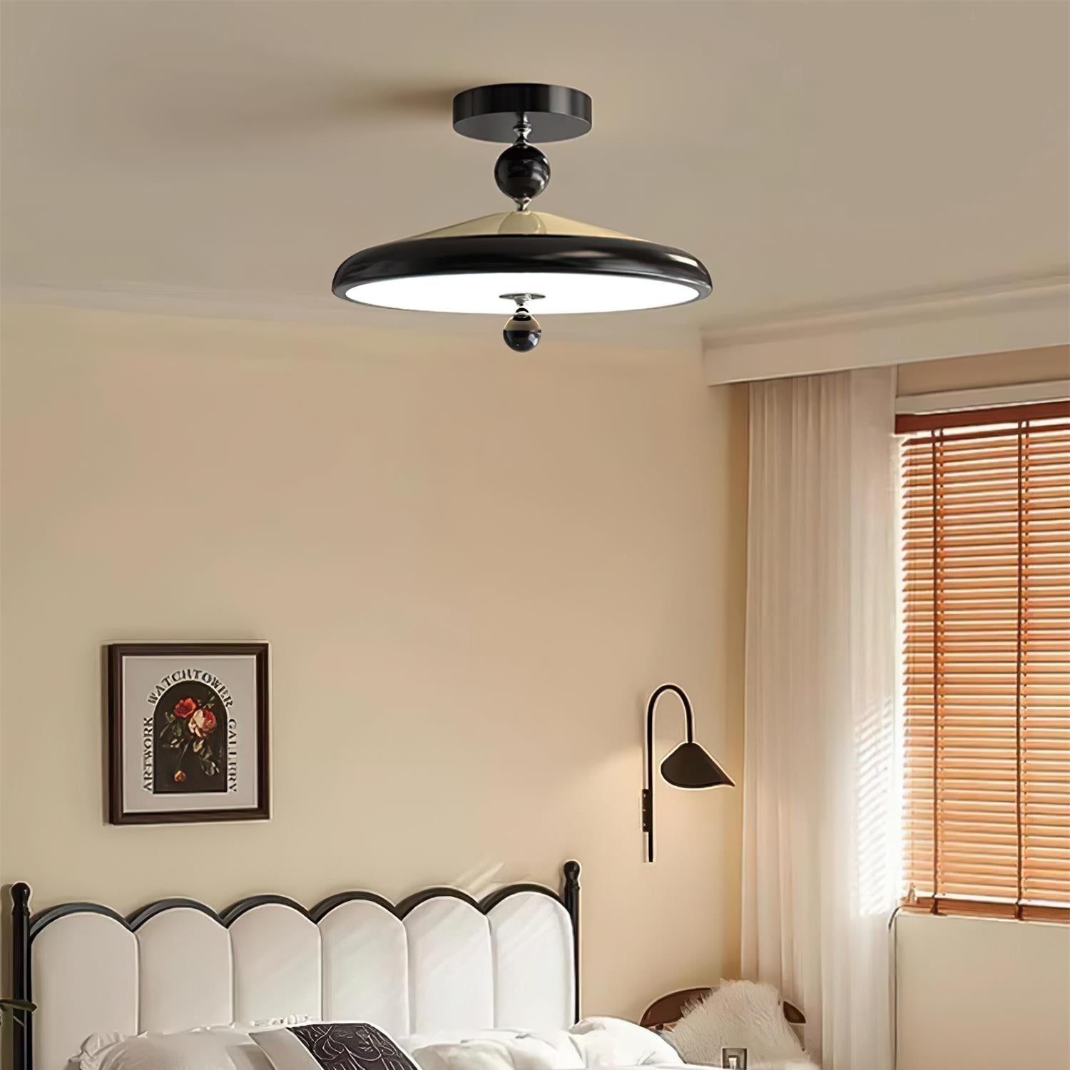 Belano Houten Frame Ronde Plafondlamp | Fioriscas