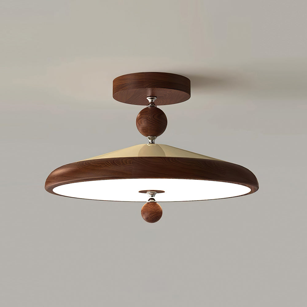 Belano Houten Frame Ronde Plafondlamp | Fioriscas