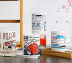 Kiyomi Hand-Painted Japanese Teacups, Collector's Edition