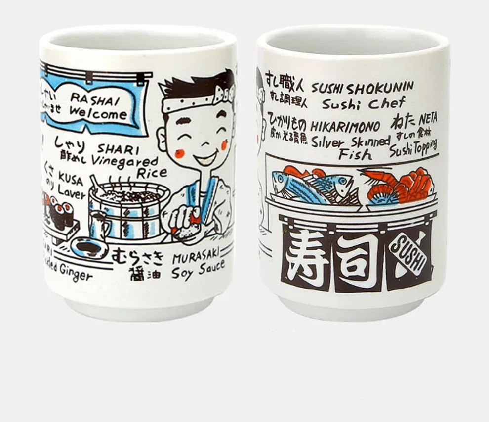 Kiyomi Hand-Painted Japanese Teacups, Collector's Edition