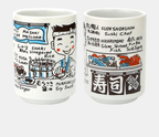 Kiyomi Hand-Painted Japanese Teacups, Collector's Edition