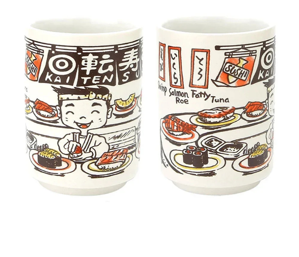 Kiyomi Hand-Painted Japanese Teacups, Collector's Edition