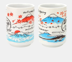 Kiyomi Hand-Painted Japanese Teacups, Collector's Edition