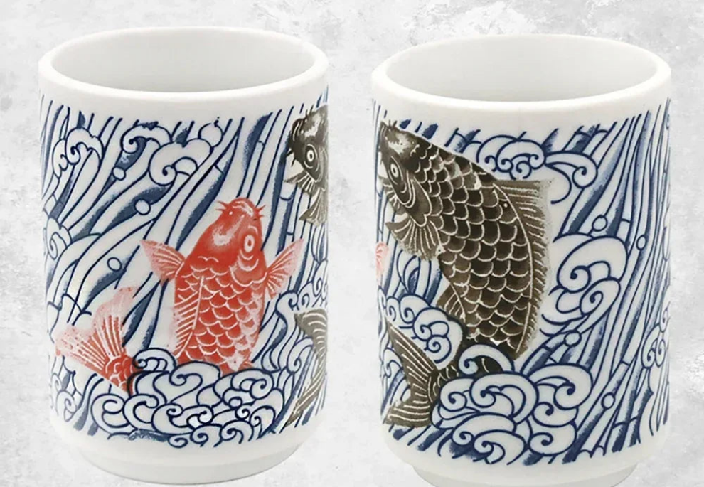 Kiyomi Hand-Painted Japanese Teacups, Collector's Edition
