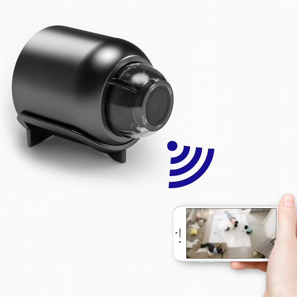 Petite caméra sans fil avec vision nocturne améliorée pour une surveillance discrète - Fioriscas