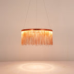 Arisha Tassel Chain Art Deco Pendant Light Silver/Gold Living Room/Hall - Neutralighting