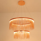 Arisha kvastkæde art deco pendellampe sølv/guld stue/gang | Fioriscas