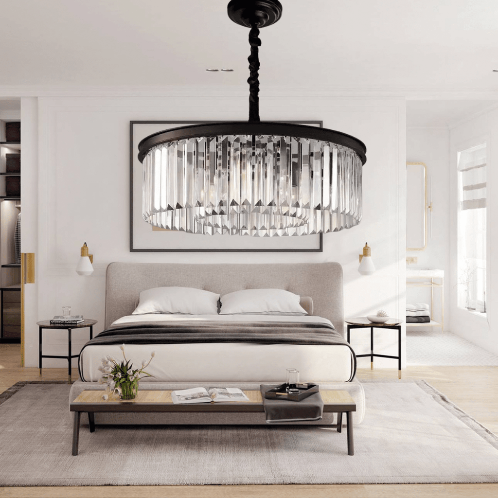 Liora K9-krystalpendel, konvertibel lysekrone og loftslampe