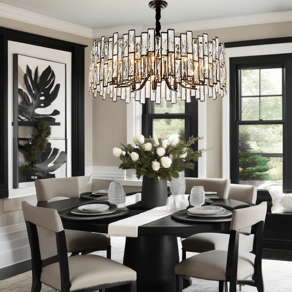 K9 Crystal Chandelier, Kylar Arden Collection With Dimmable LED
