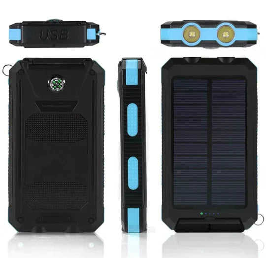 LyraCharge Waterproof Solar Power Bank, 30000mAh, IP67 Rated
