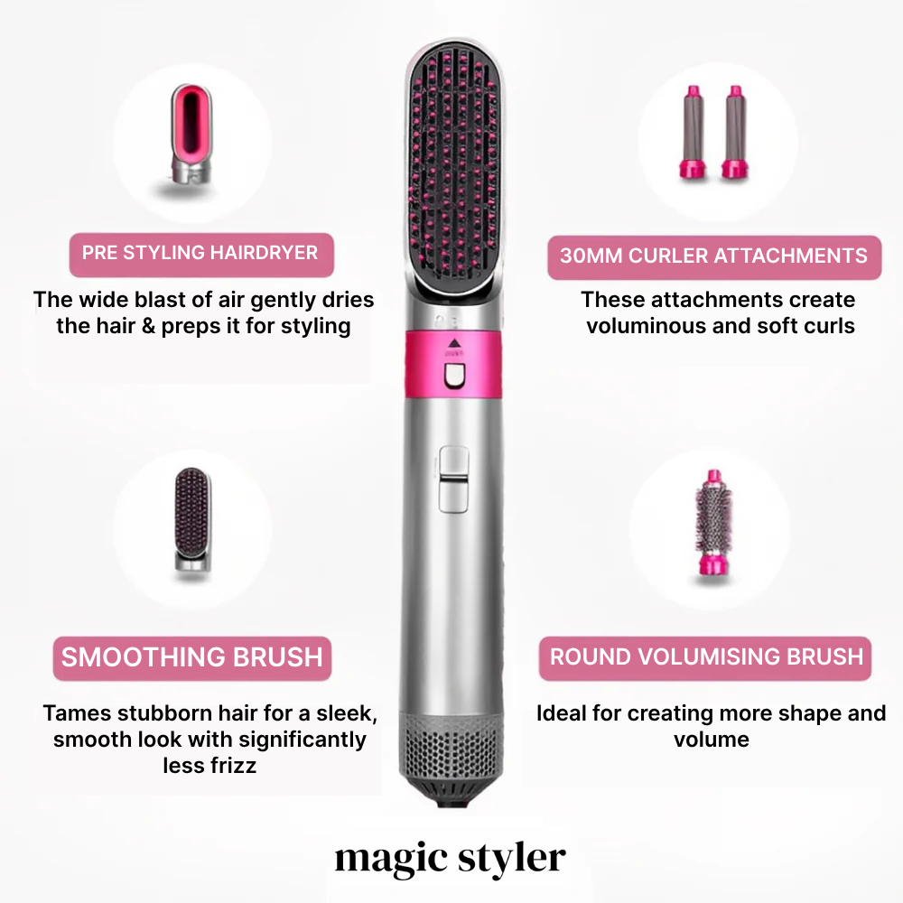 AirStyler Hair Styler With Soft Air Heat Regulation For All Hair Types | Fioriscas