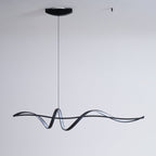 Suspension LED noire moderne Aveline | Fioriscas