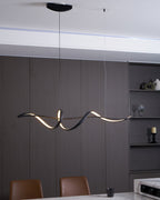 Suspension LED noire moderne Aveline | Fioriscas
