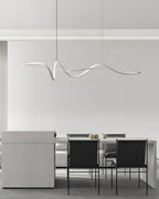 Suspension LED noire moderne Aveline | Fioriscas