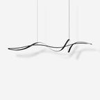 Suspension LED noire moderne Aveline | Fioriscas