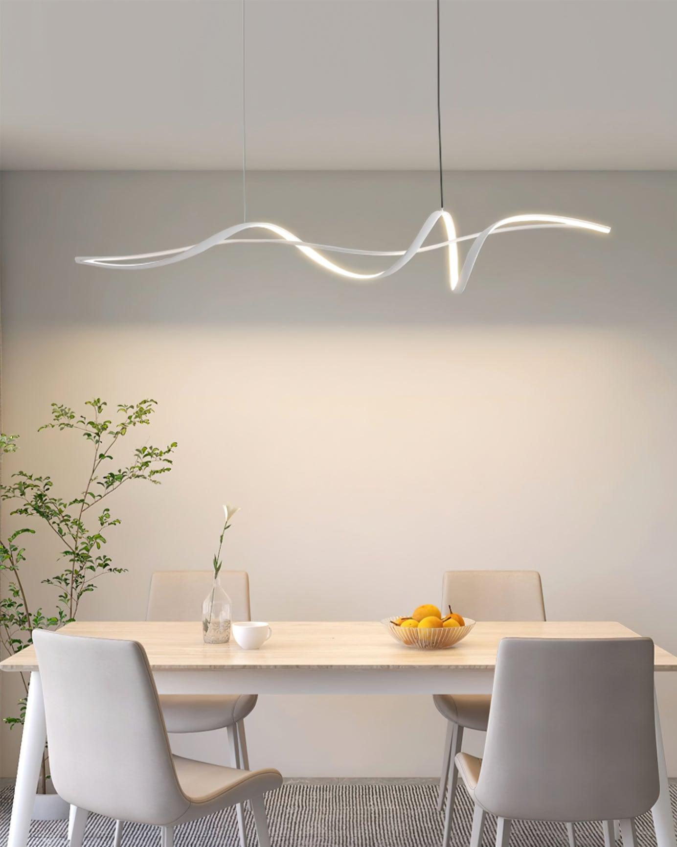 Suspension LED noire moderne Aveline | Fioriscas