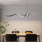 Suspension LED noire moderne Aveline | Fioriscas