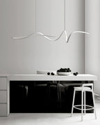 Suspension LED noire moderne Aveline | Fioriscas