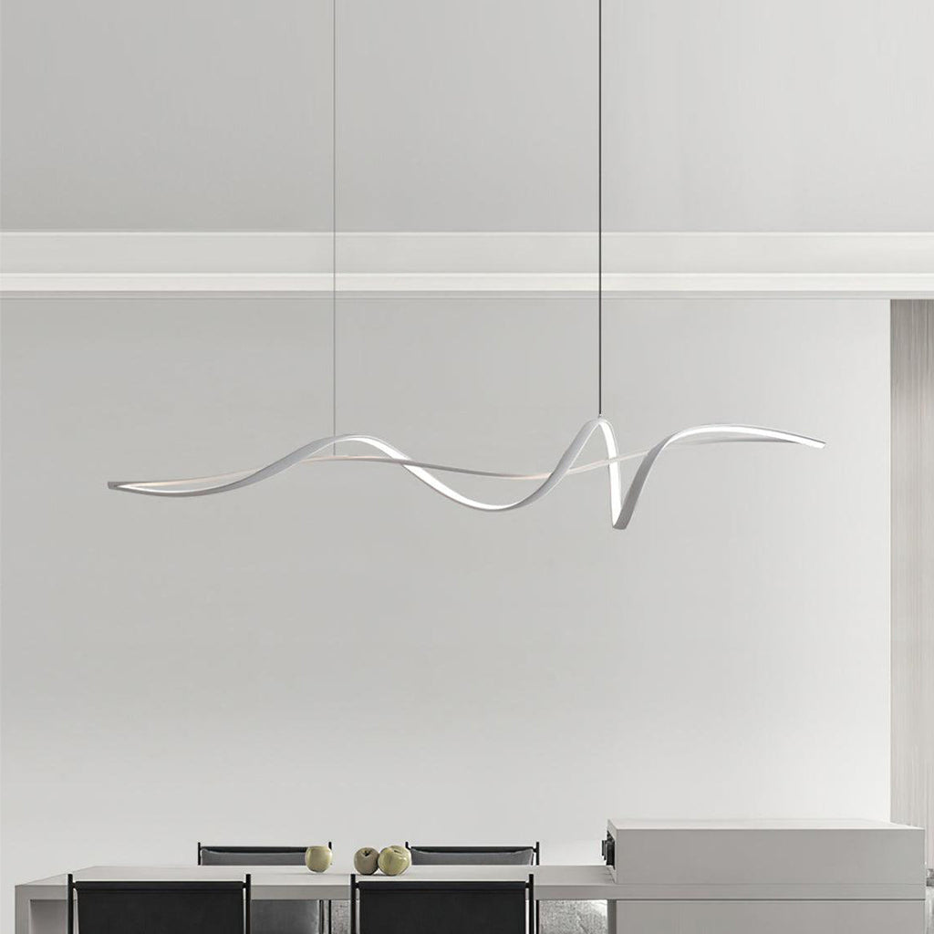 Suspension LED noire moderne Aveline | Fioriscas