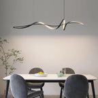 Suspension LED noire moderne Aveline | Fioriscas