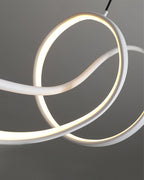 Suspension LED noire moderne Aveline | Fioriscas