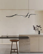 Suspension LED noire moderne Aveline | Fioriscas