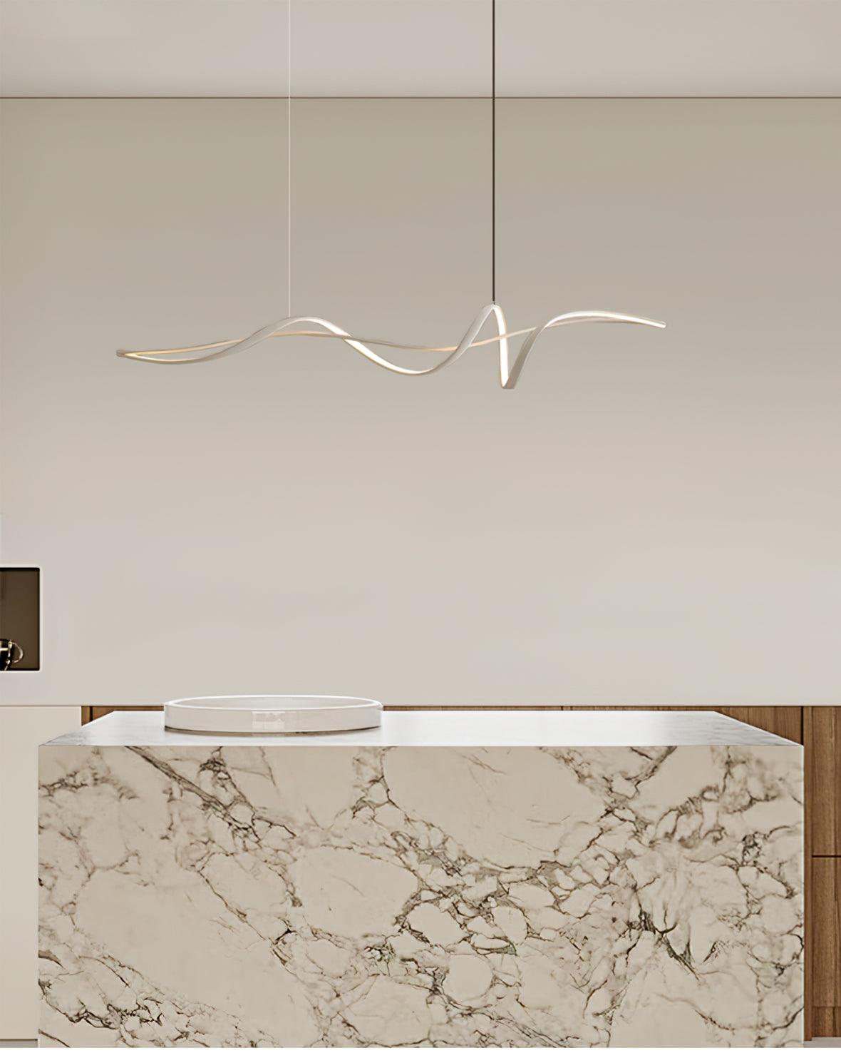 Suspension LED noire moderne Aveline | Fioriscas