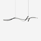 Suspension LED noire moderne Aveline | Fioriscas