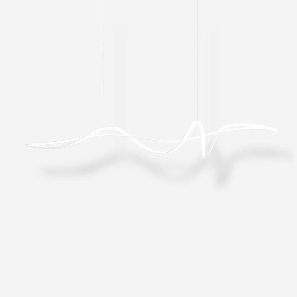 Suspension LED noire moderne Aveline | Fioriscas