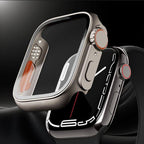 Apple Watch Bumper Case, Tempered Glass Screen Shield, Ultra-Style Look