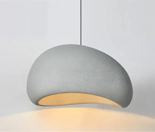 Závěsná lampa Cavelle Geometric s povrchem vzhledu cementu, 5 velikostí