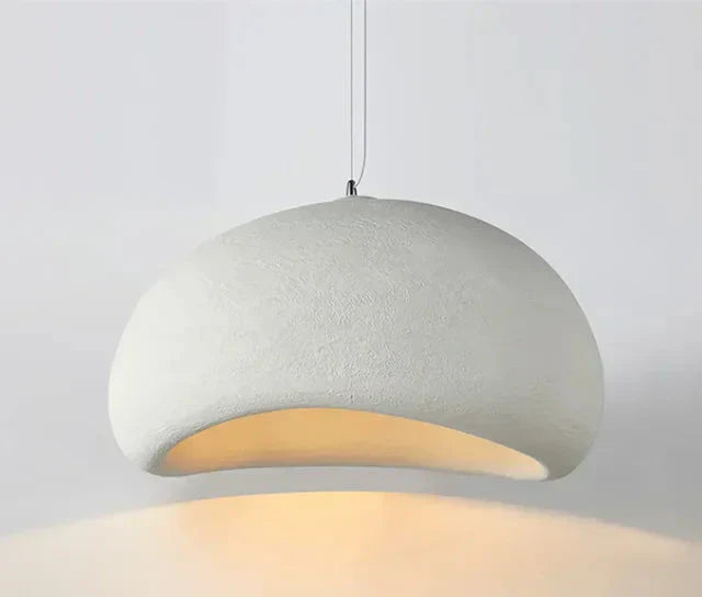 Závěsná lampa Cavelle Geometric s povrchem vzhledu cementu, 5 velikostí