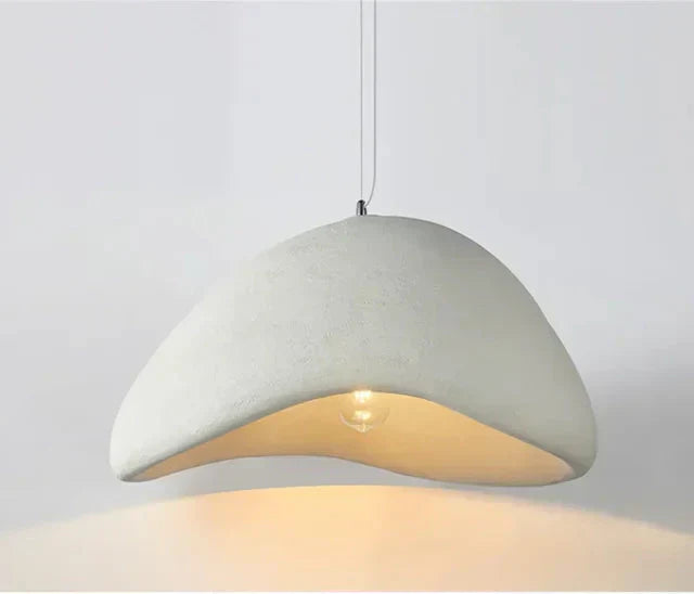 Závěsná lampa Cavelle Geometric s povrchem vzhledu cementu, 5 velikostí