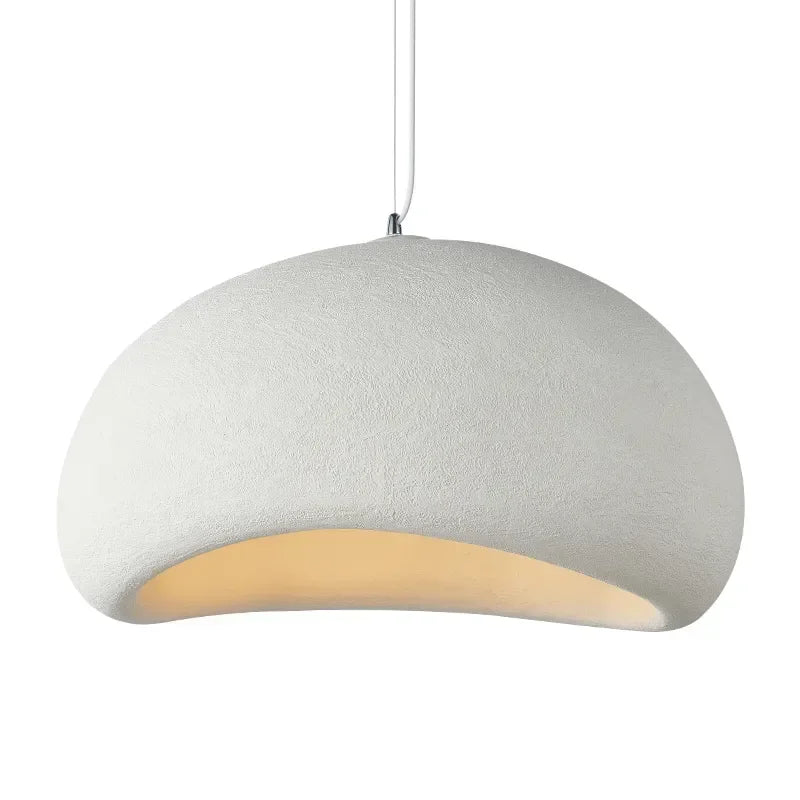 Závěsná lampa Cavelle Geometric s povrchem vzhledu cementu, 5 velikostí
