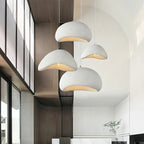 Závěsná lampa Cavelle Geometric s povrchem vzhledu cementu, 5 velikostí