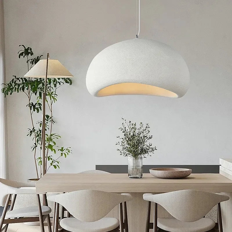 Závěsná lampa Cavelle Geometric s povrchem vzhledu cementu, 5 velikostí