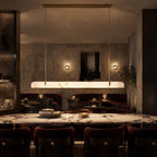 Astra Copper Alabaster Chandelier for Modern Dining Rooms and Kitchen Islands