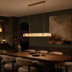Astra Copper Alabaster Chandelier for Modern Dining Rooms and Kitchen Islands