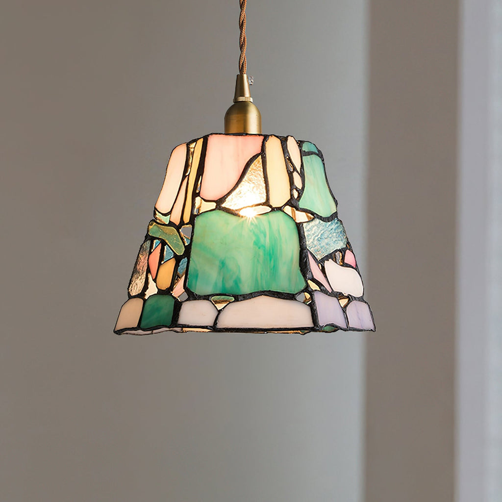 Mavine Tiffany-stil blyindfattede glas pendellampe | Fioriscas