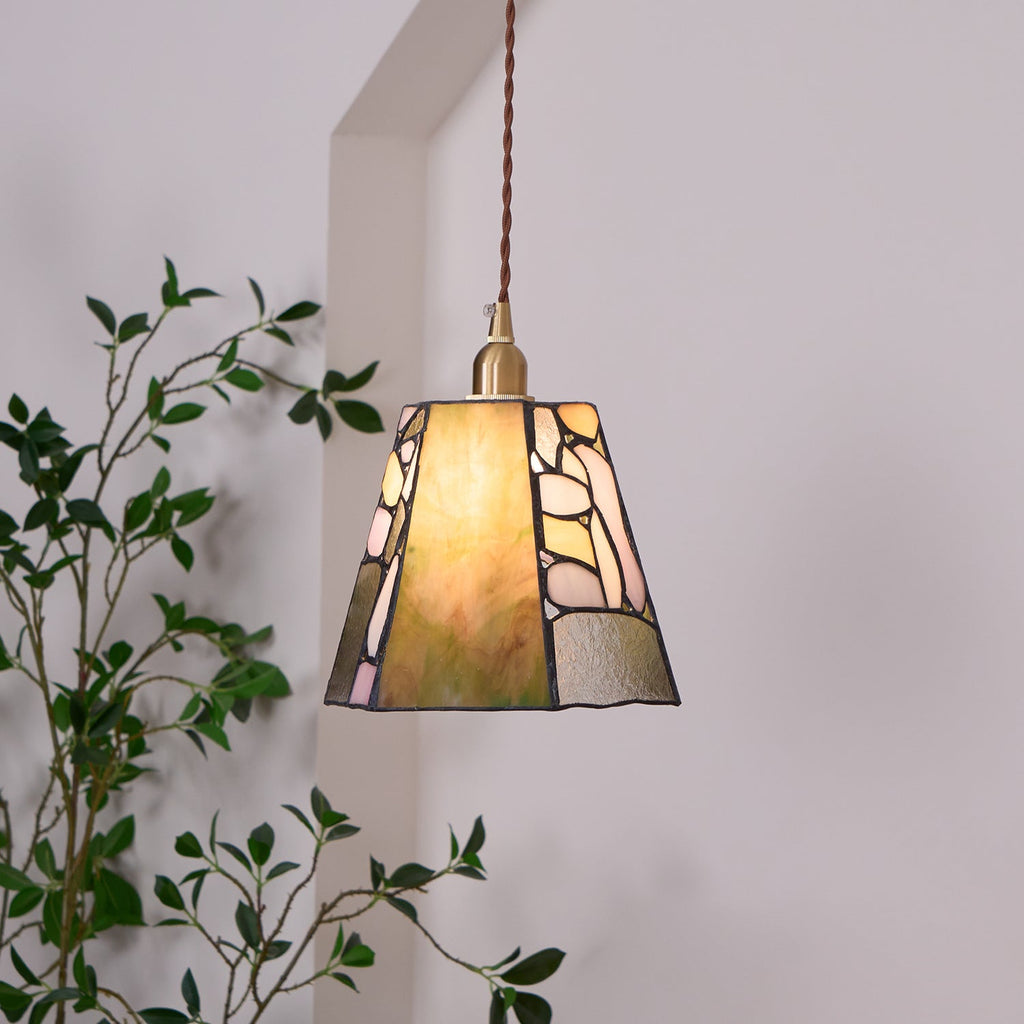 Mavine Tiffany-stil blyindfattede glas pendellampe | Fioriscas