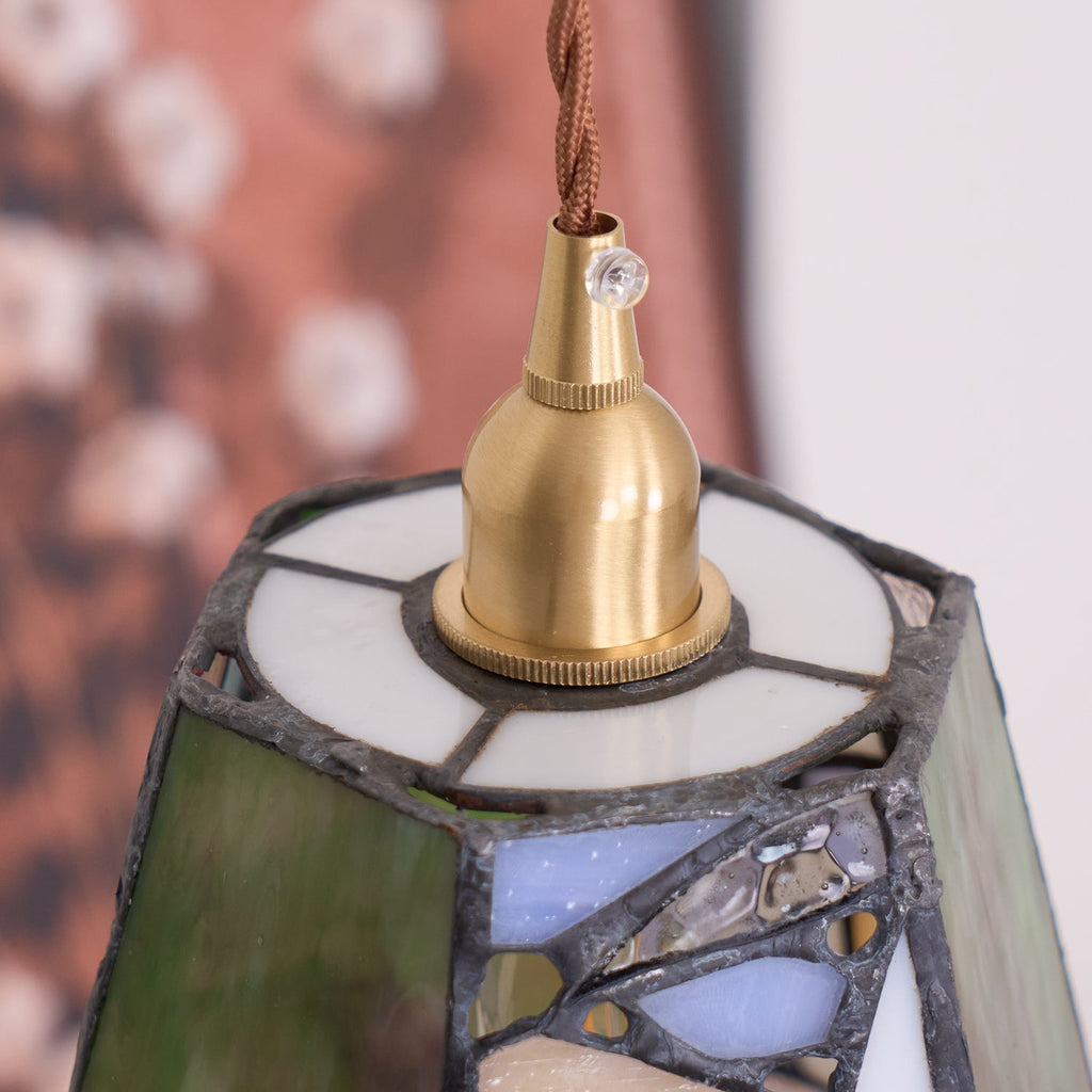 Mavine Tiffany-stil blyindfattede glas pendellampe | Fioriscas