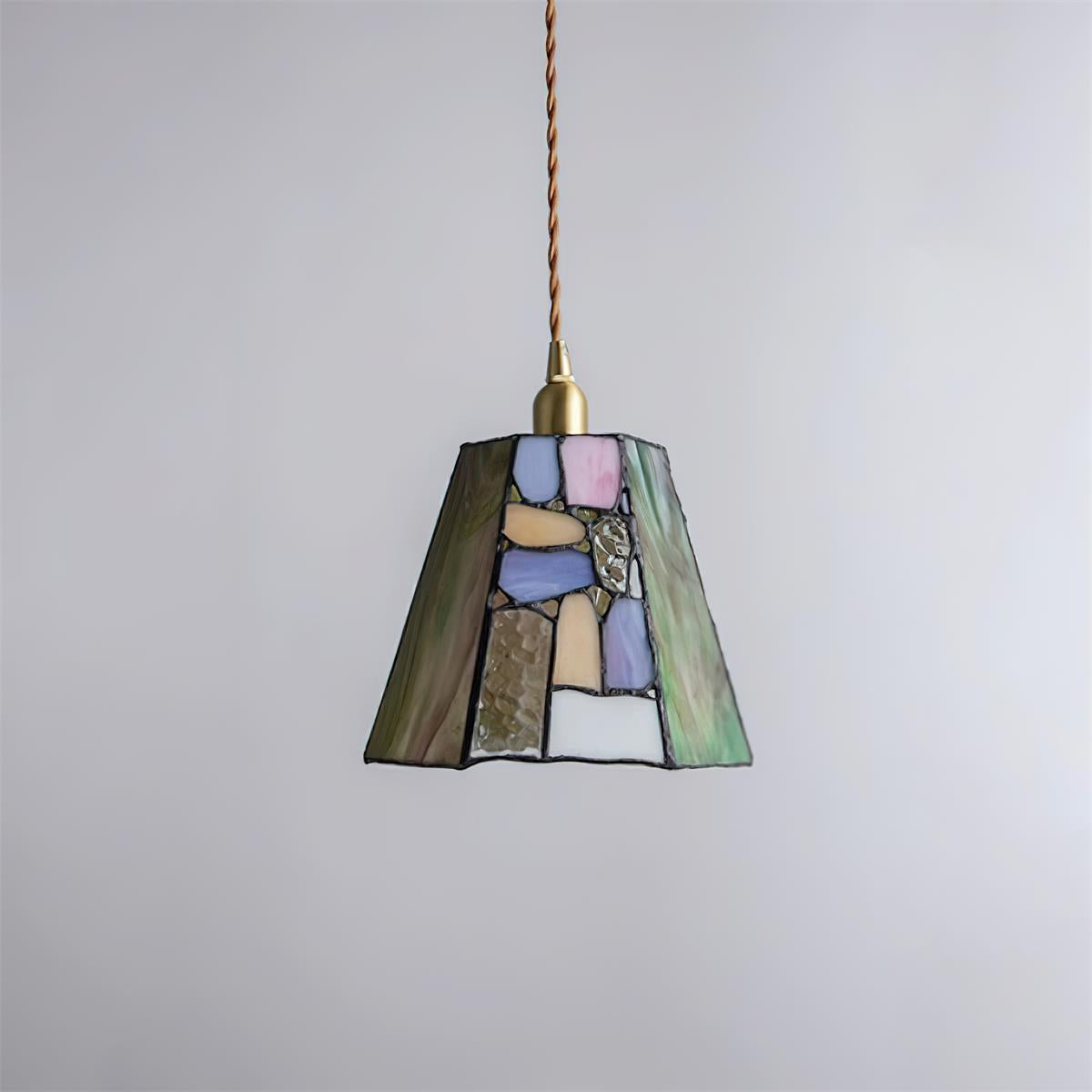 Mavine Tiffany-stil blyindfattede glas pendellampe | Fioriscas