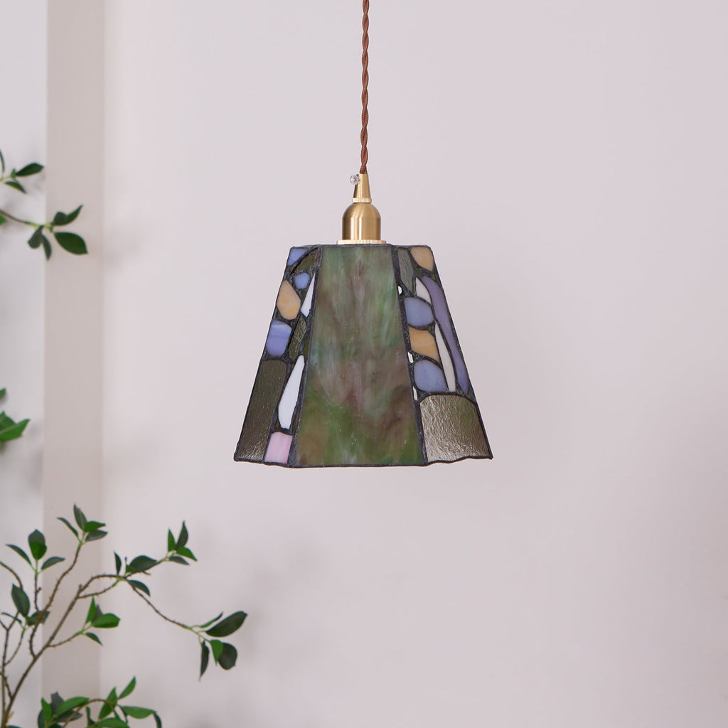 Mavine Tiffany-stil blyindfattede glas pendellampe | Fioriscas