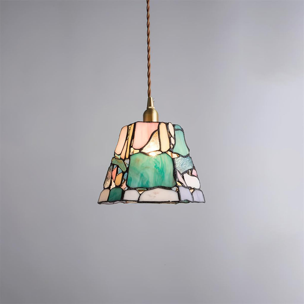 Mavine Tiffany-stil blyindfattede glas pendellampe | Fioriscas