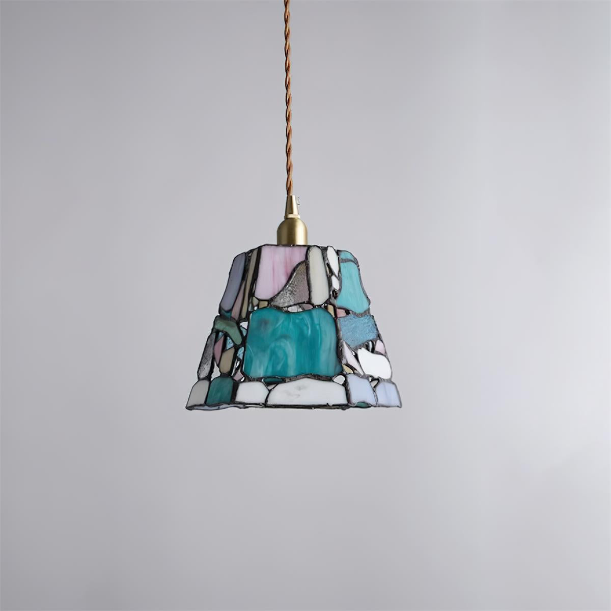Mavine Tiffany-stil blyindfattede glas pendellampe | Fioriscas
