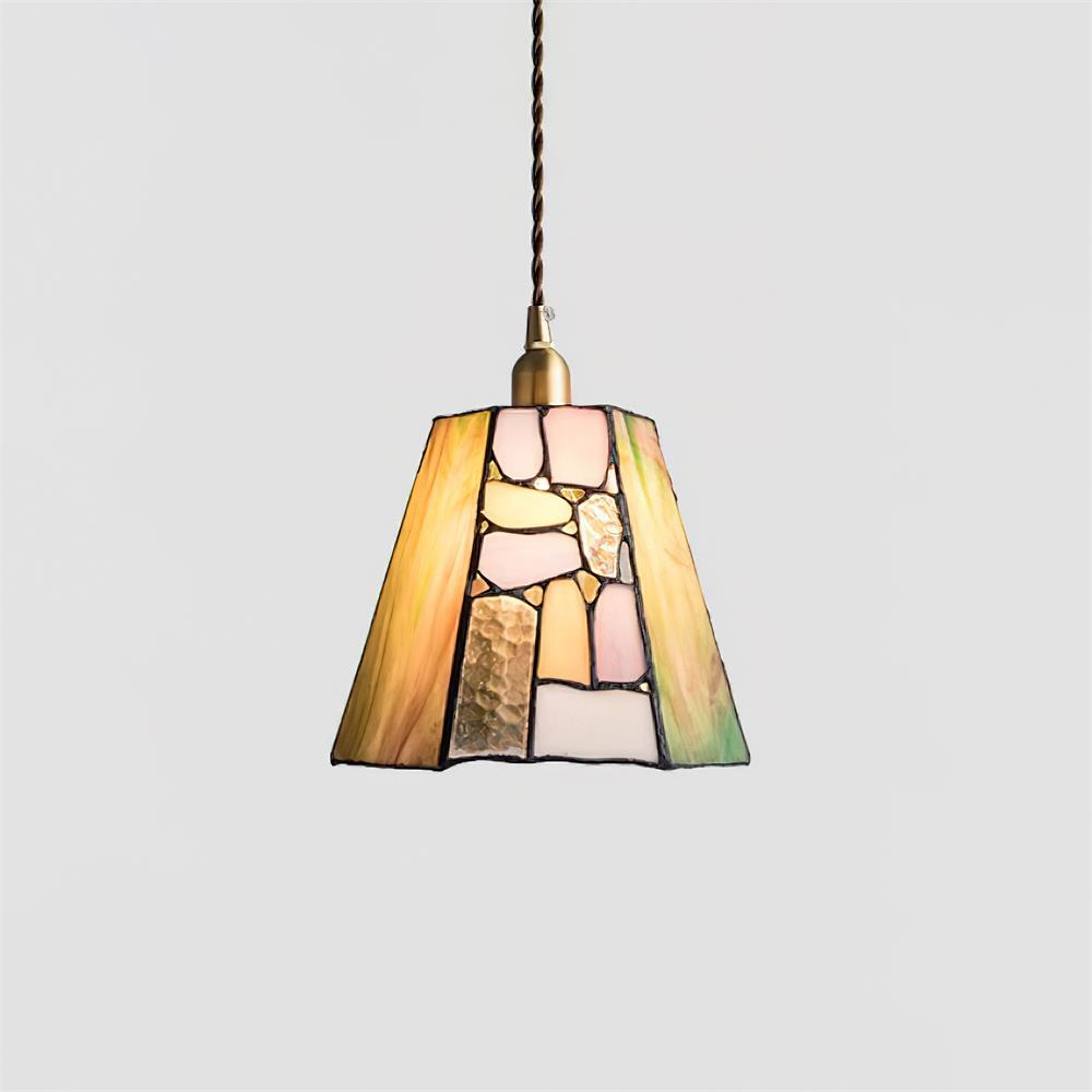 Mavine Tiffany-stil blyindfattede glas pendellampe | Fioriscas